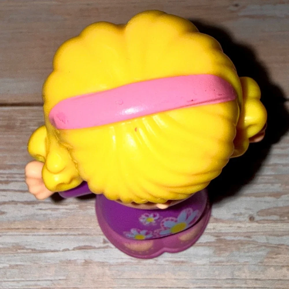 Fisher-Price Little People Girl Figure Kids‎ OS Purple Good Blonde Floral